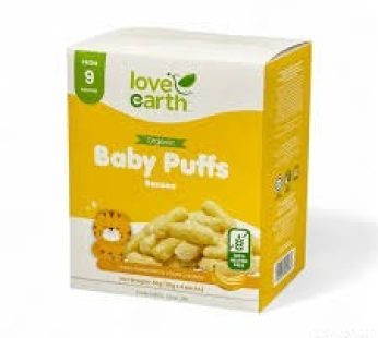 LOVE EARTH BABY PUFFS BANANA 40GM